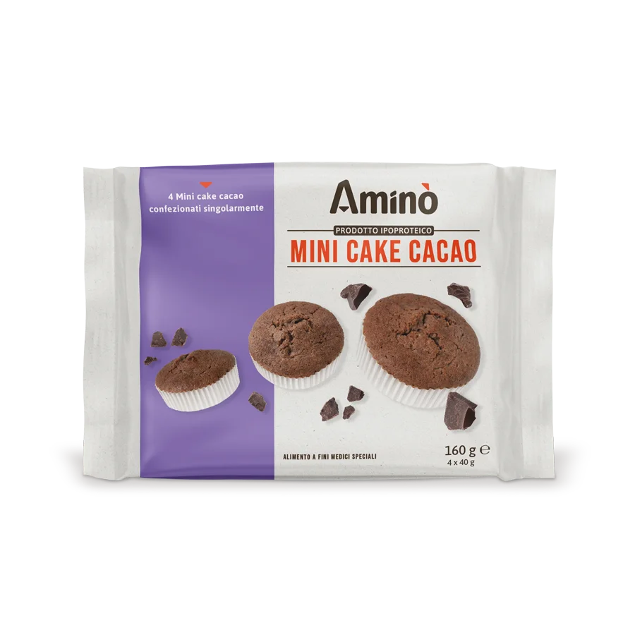Mini Cake al cacao ipoproteico di Aminò